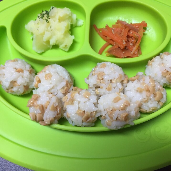 離乳食 完了期 少しはマシ 納豆ごはんボール レシピ 作り方 By 楽天レシピ 離乳食 完了期 少しはマシ 納豆ごはんボール レシピ 作り方 By 楽天レシピ